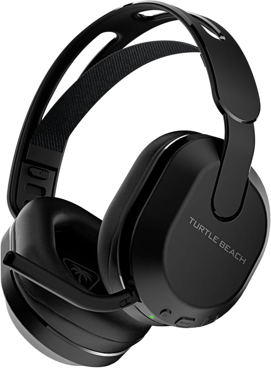Turtle Beach Stealth 500 Wireless Amplified Gaming Headset for PC, PS5, PS4, & Mobile – 40-Hr Battery, Bluetooth, Memory Foam Cushions, Flip-to-Mute Mic, EQ Presets, Companion App – Black