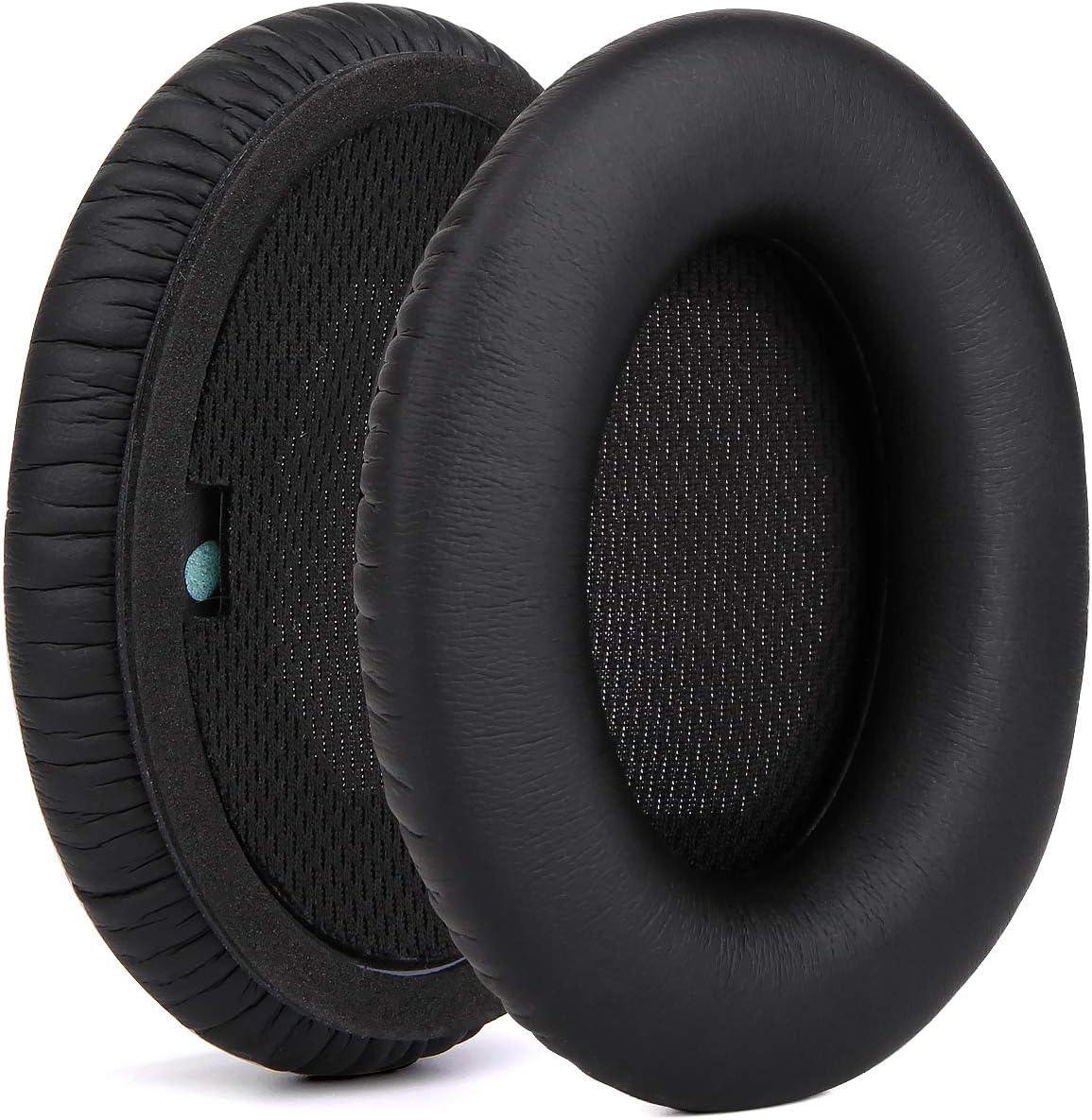 QC15 Replacement Ear Pads Kit, Ear Cushion for Bose QuietComfort 2, Quiet Comfort 15, QC 25, QuietComfort 35, Ae2, Ae2i, Ae2w, Sound True, Sound Link (Around-Ear Only) Headphones – Black