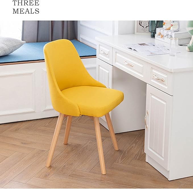 Mlaea Dining Bedroom Living Room Chair Gaming Club Bar Chair with Backrest Office Conference Reception Chair 43 * 43 * 84CM(Size:43 * 43 * 84CMColor:G)