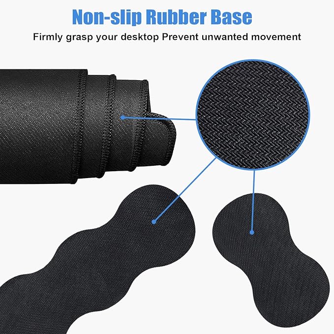 Ergonomic Keyboard Wrist Rest &amp Mouse Pad Wrist Rest Set Large XXL Gaming Desk Mat 31.5x 11.8Non-Slip Base Memory FoamEasy Typing Pain Relief for Office &amp Home Beaches Scene France Seyc