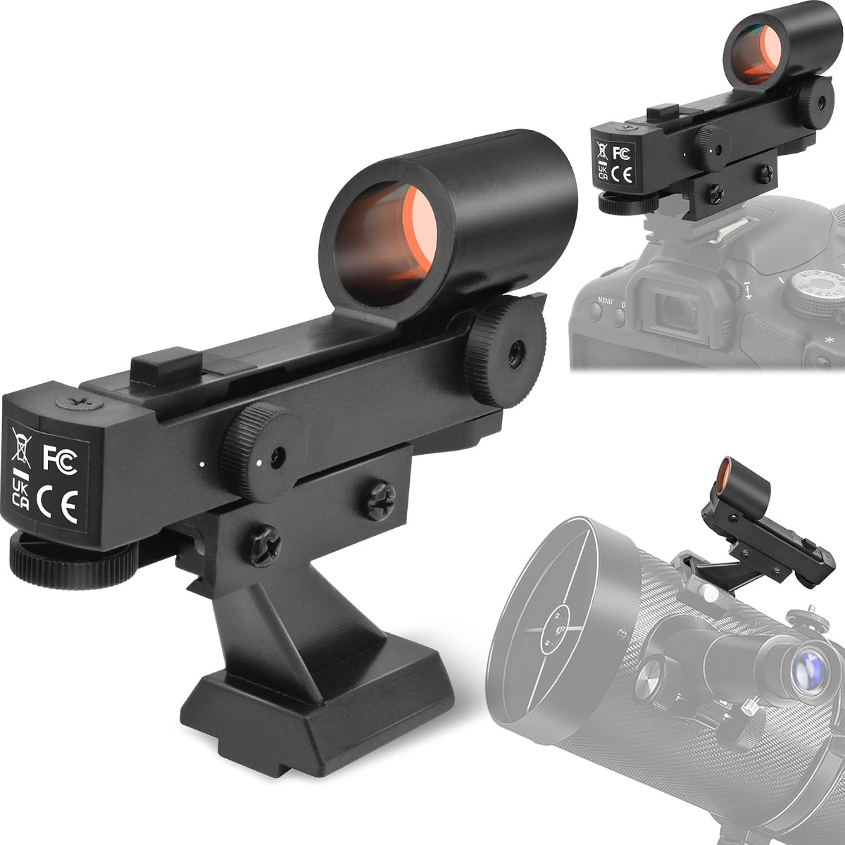 A ALSTAR Alstar Red Dot Finderscope - Starpointer Viewfinder for Astronomical Telescopes with Slide-in Bracket