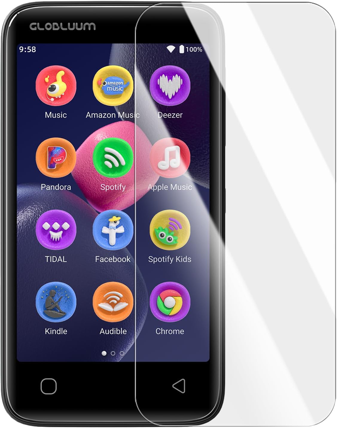 HIFIFEEU SU3, SU5, SU7, SU9 MP3 9H Screen Protector for Player, Tempered Glass, High Clarity, Scratch Resistant