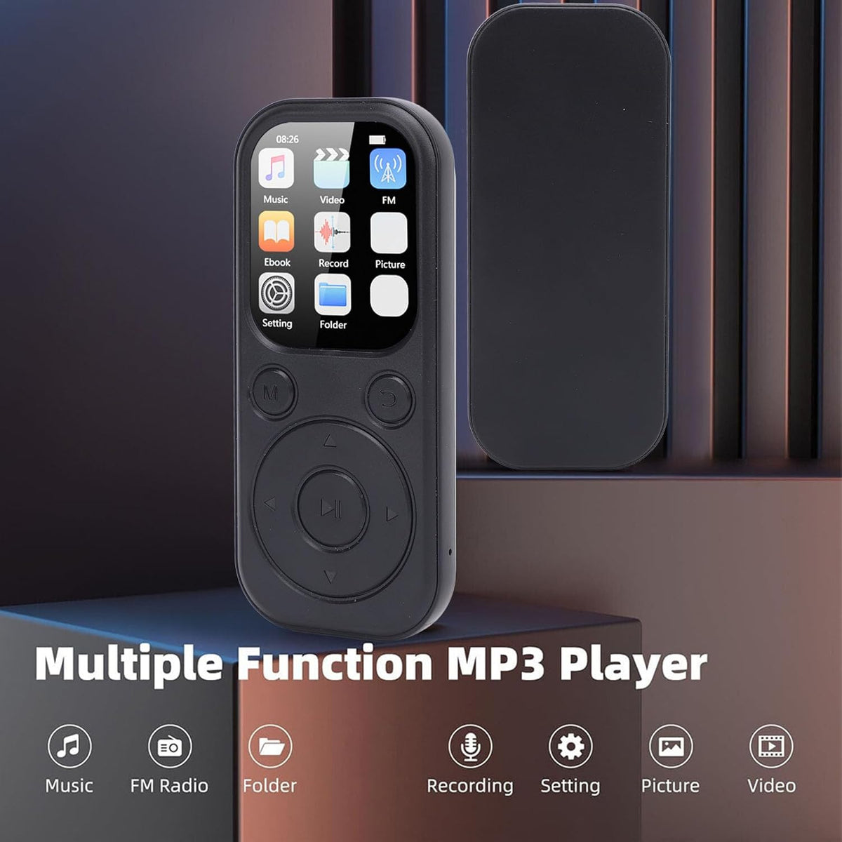 Bewinner 5.4 MP3 2.01 Inch 128GB 500mAh 32G Bluetooth Player with HiFi Sound, IPS Screen, Supports Memory Card