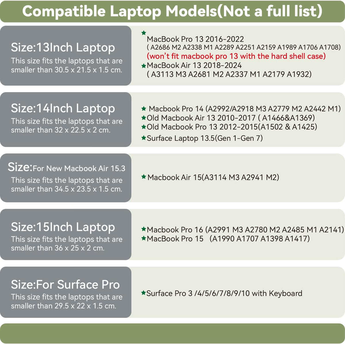 Laptop Sleeve 14 Inch Compatible with New 14 inch MacBook Pro A2992/2918 M3 A2442, A2779, Surface Laptop 13.5 Color Dark Brown
