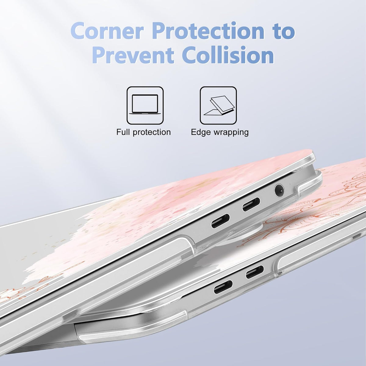for MacBook Pro 16 inch Case 2019 2020 Release Model A2141, Plastic Hard Shell Cover with Keyboard Cover for MacBook Pro 16 inch with Touch Bar & Touch ID - Watercolor Floral