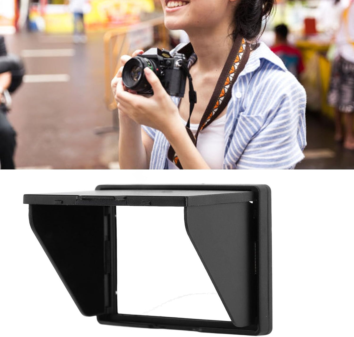 Culnflun 3 Inch A7 A7M2 A7R2 A7M3 A9 Camera LCD Sun Shade, Folding LCD Viewfinder Screen Protector Hood, Sun Hood
