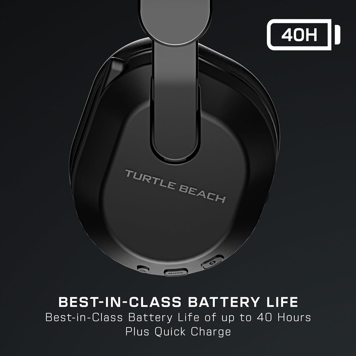 Turtle Beach Stealth 500 Wireless Gaming Headset Licensed for Xbox Series X|S, Compatible with Xbox One, Bluetooth, PC, Mobile, 40 Hr Battery, Memory Foam Cushions, Flip-to-Mute Mic, Black