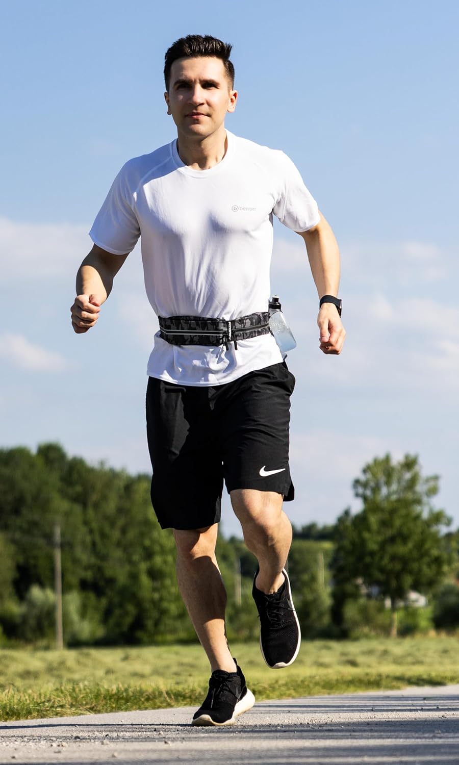 Fitgriff® Running Belt for Men & Women - Secure Jogging Pouch for Phone, Keys & Essentials - For All Cell Phones
