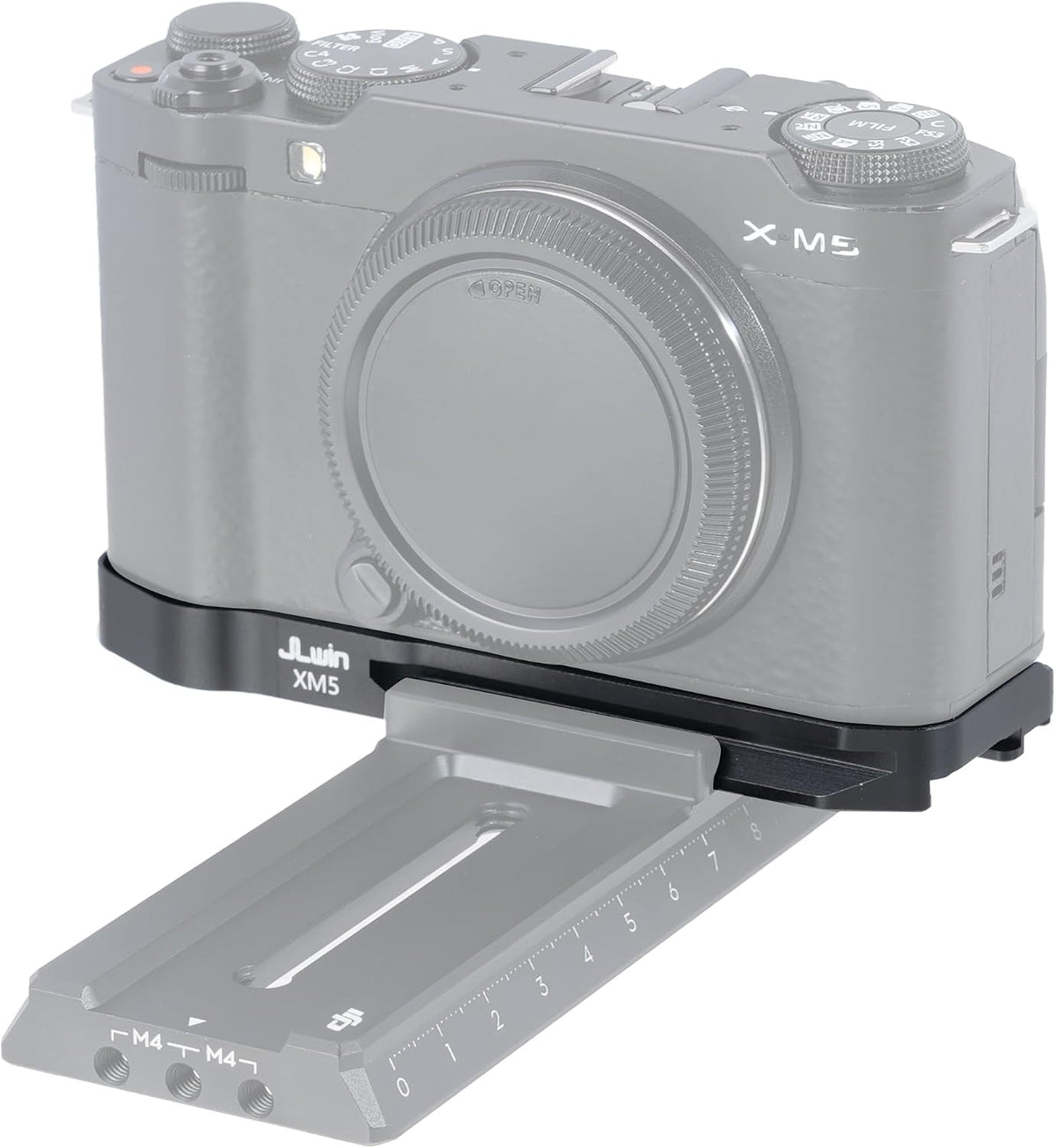 FocusFoto X-M5 Quick Release Baseplate QR Plate Mount for FUJIFILM Mirrorless Digital Camera Body, Compatible