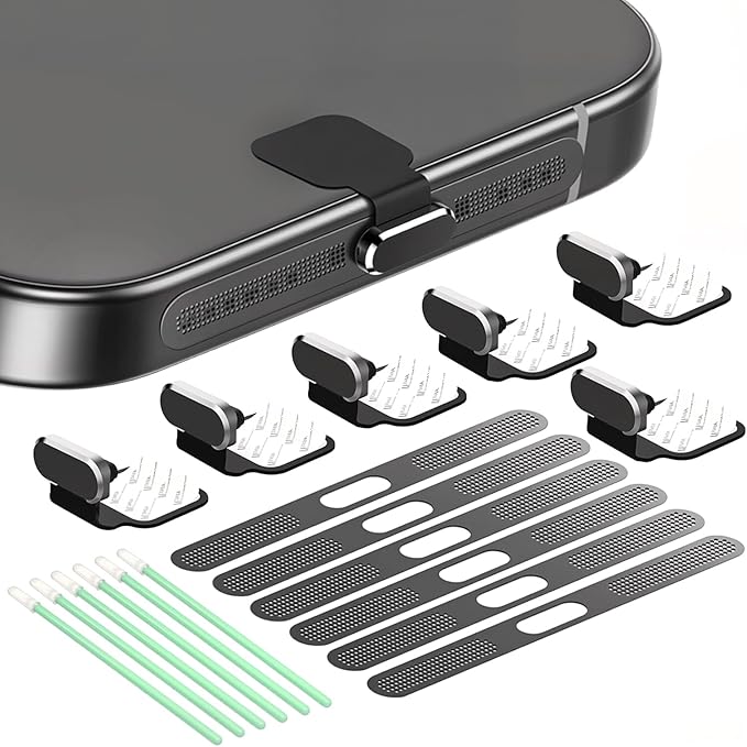USB C Dust Plug with Speaker Dust Cover for iPhone 15/16 Pro,Plus,Pro Max