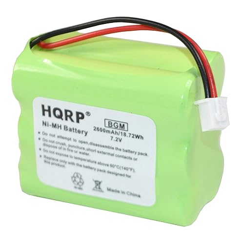 HQRP 7.2V Battery Compatible with Z-Wave Panel Security System Alarm 6MR2000AAY4Z 6MR1600AAY4Z