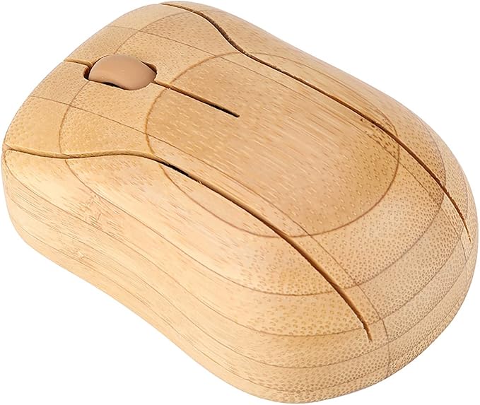 Usbc Mouse PC Laptop Computer Wooden Wood with 2.4GHz Bamboo Optical Mouse Cute Mouse Mouse Cute for PC Notebook Desktop