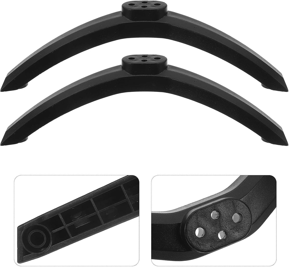 Alipis 50 Inch Tv Stand Base Bracket with Screws for LED Tvs Replacement Pair for Television Table Mount