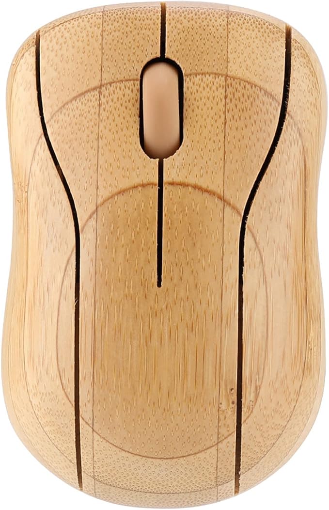 Usbc Mouse PC Laptop Computer Wooden Wood with 2.4GHz Bamboo Optical Mouse Cute Mouse Mouse Cute for PC Notebook Desktop