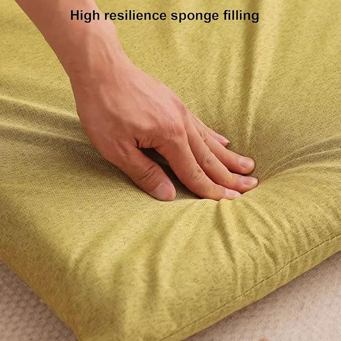 BTZHY Floor Chair Floor Chair Meditation Floor Chair Lazy Sofa Chair with Back Support Portable Floor Chair Ergonomic Lounger Sofa for Seating Gaming Reading TV WatchingGreenS