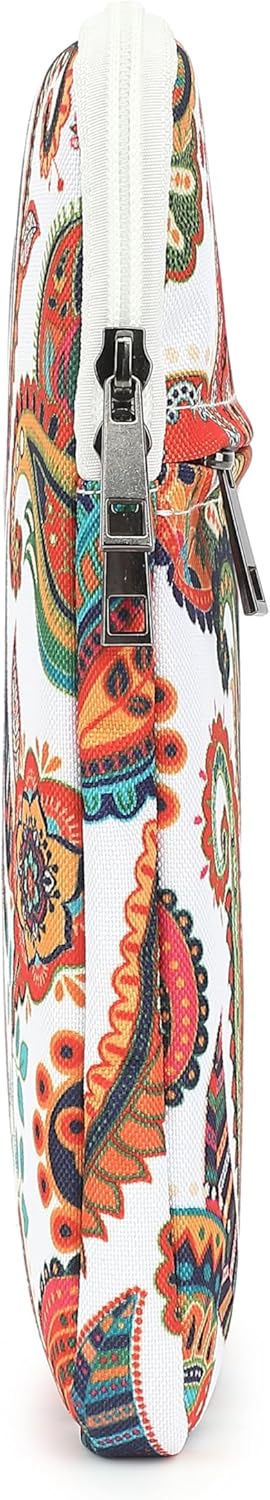 Canvaslove Paisley Laptop Sleeve Case Bag with Pocket for MacBook Pro 14 inch,Surface Laptop 14.4 inch and HP Lenovo Dell ASUS Acer 14 inch Laptop Computer