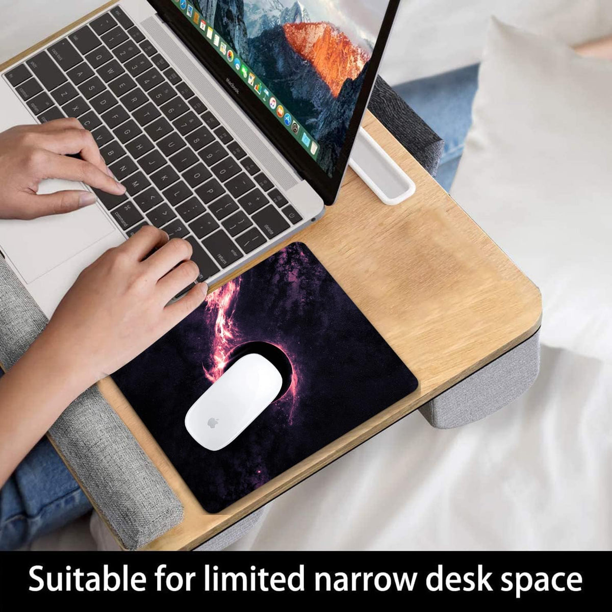 Sci-Fi Galaxy Mouse Pad Personalized Planet Design Computer Laptop Non-Slip Rubber Mousepad 9.5x7.9 Inch