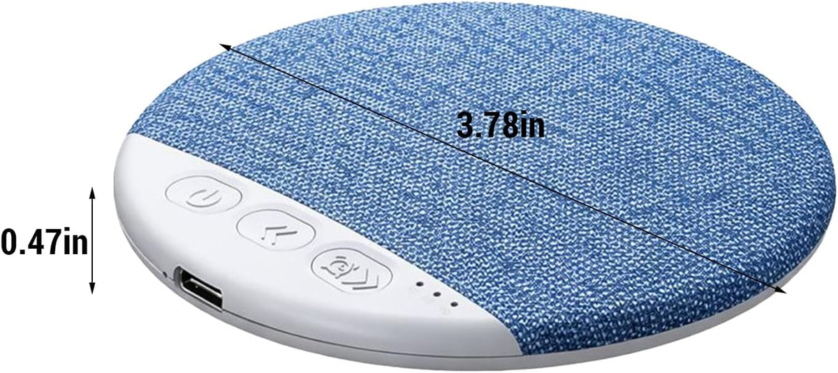 Ikokei 5.4 Pillow Speaker for Sleeping, Mini Portable Ultra Slim Blue-Tooth Under Pillow Speaker with White Noise Timer