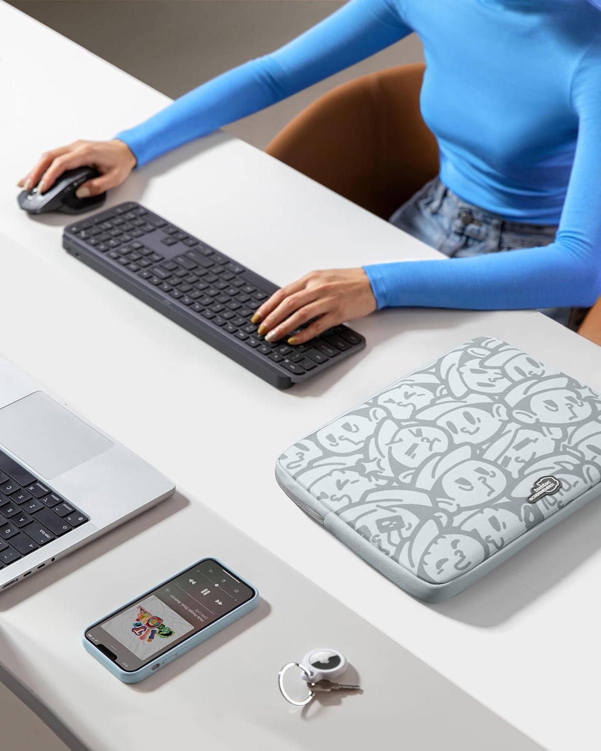 tomtoc 360° Protective Laptop Sleeve for 16-inch MacBook Pro M4/M3/M2/M1 Pro/Max A3403 A3186 A2991 A2780 A2485 A2141 2024-2019, Dell XPS 16 Laptop, Water-Resistant MacBook Case with Accessory Pocket