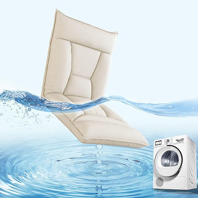 NaKeah Floor Chair 5-Position Adjustable Padded Lazy Recliner with Comfortable Back Support and Skin-Friendly Cover Great for Reading Playing Game MeditatingG