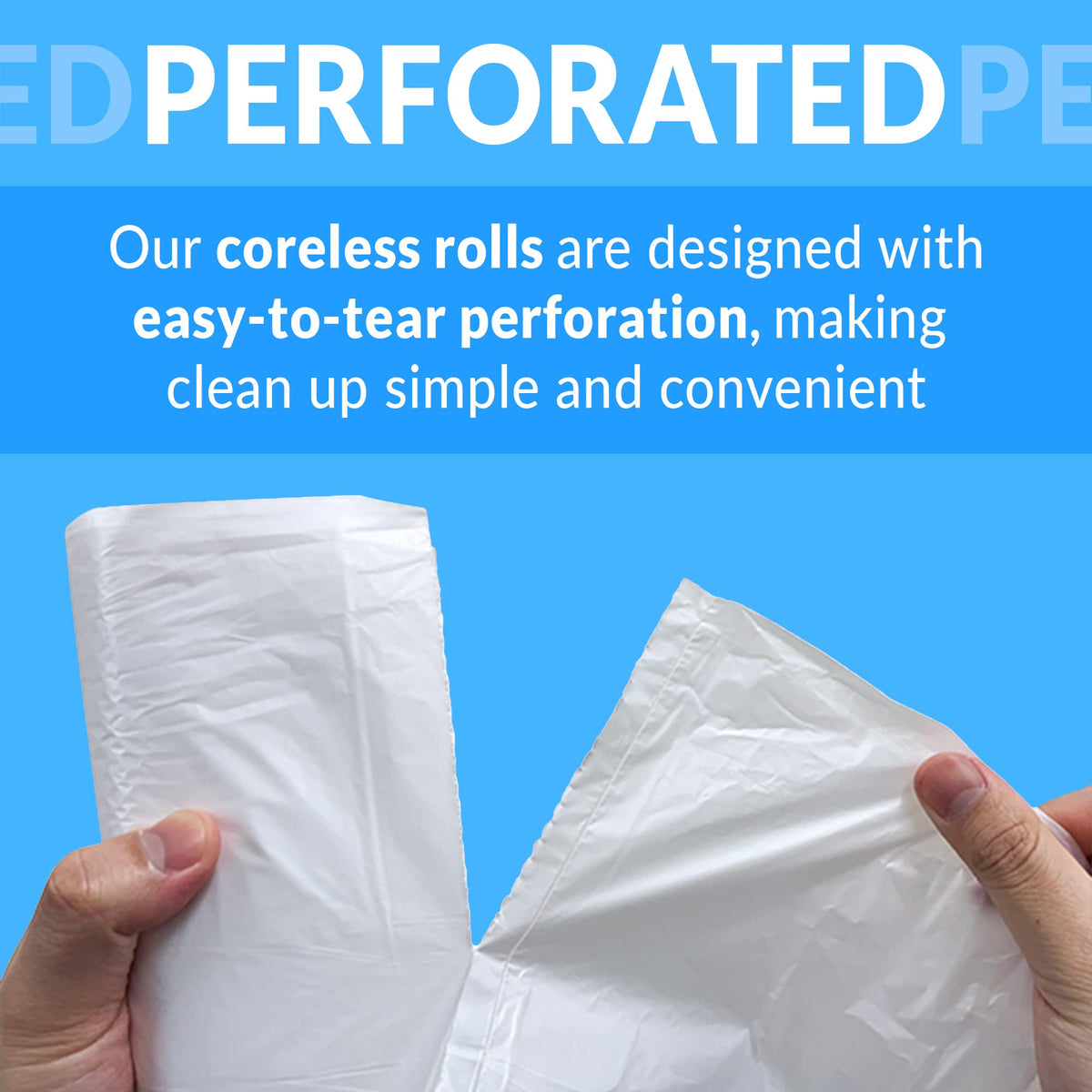 Reli. 6-10 Gallon Trash Bags | 1000 Bags | Clear | Bathroom | Strong | Garbage