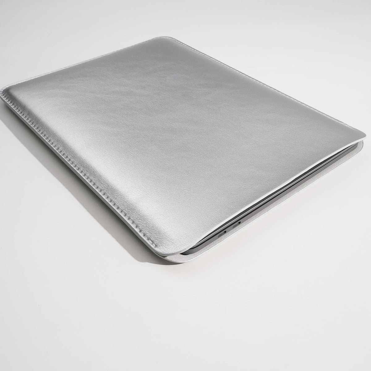 Laptop Sleeve 15.3 Inch Compatible with 2024 New 15 MacBook Air A3114 A2941 Color Silver