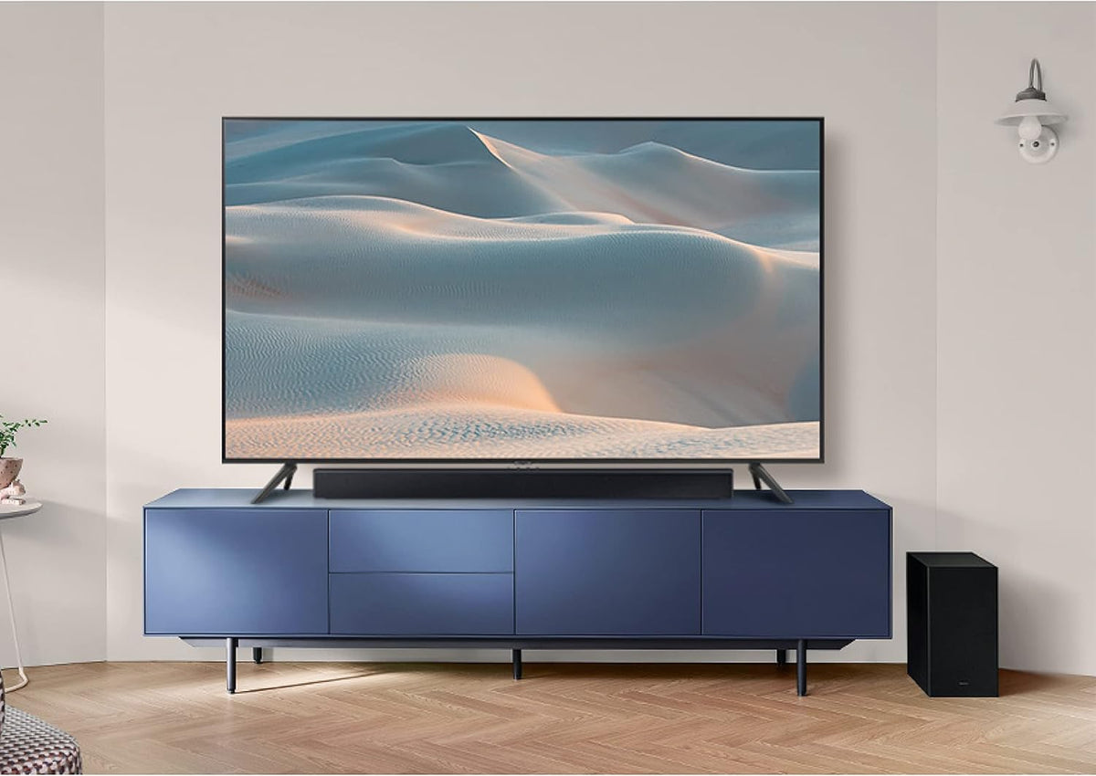 Samsung HW-C450 2.1ch Soundbar w/DTS Virtual X, Subwoofer Included, Bass Boost, Adaptive Sound Lite, Game Mode, Bluetooth, Wireless Surround Sound Compatible