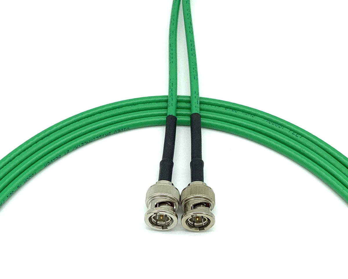 AV-Cables 3G/6G HD SDI Mini RG59 BNC Cable - Belden 1855a (3ft, Green)