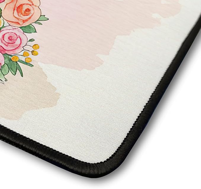 Happy Mother's Day Bullmastiff Love Dog Mom Heart Flower Desk Mat Full Keyboard Mouse Pad Dog Lover Large Mousepad 12004
