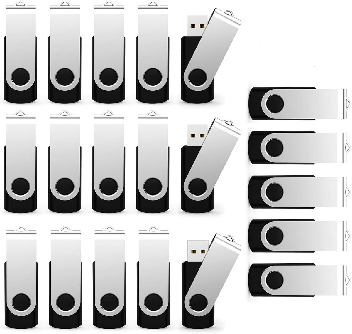 USB Flash Drive 256MB 50 Pack, Bulk USB 2.0 Thumb Drives Swivel Memory Stick Jump Drive Pen Drive,256MB 50 Pieces
