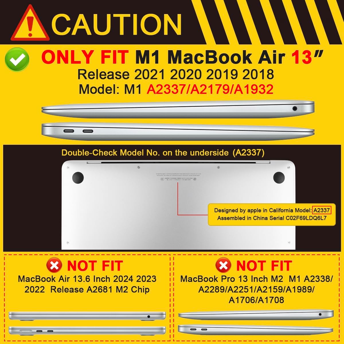 Batianda Case for MacBook Air 13 Inch M1 2020 2019 2018 Release Model A2337 A2179 A1932 with Retina & Touch ID, Plastic Hard Shell Cover with Match Keyboard Cover & Screen Protector,Plants & Cactus