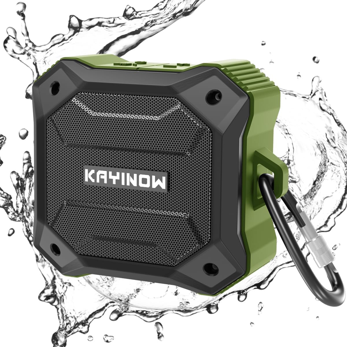 Portable Bluetooth Speaker with IPX7 Waterproofing and Shockproofing, TWS Stereo Pairing and Hands-Free Calling, 12H Playtime, Small Wireless Speaker for Outdoor Scenarios Travel Beach Shower