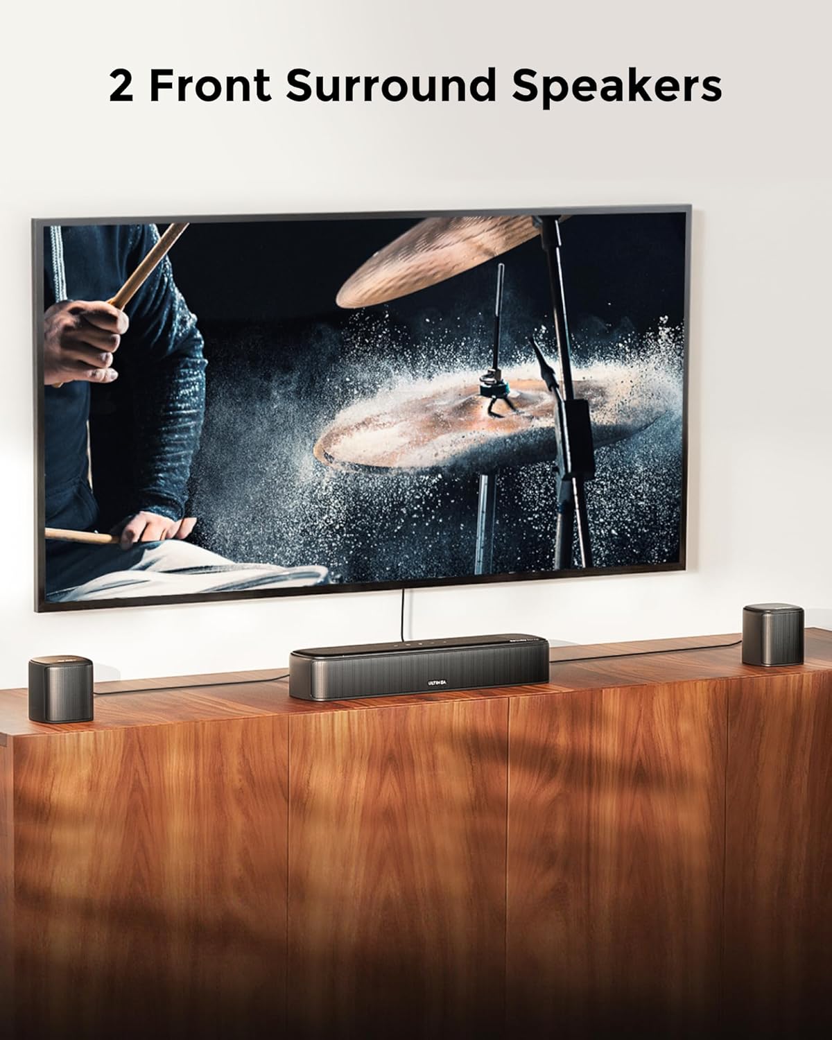 ULTIMEA 7.1ch Sound Bar with Dolby Atmos, Surround Sound System for TV with 4 Surround Speakers, Sound Bar for Smart TV with App Control, Soundbar with Subwoofer for Home Theater, HDMI eARC, Aura A60