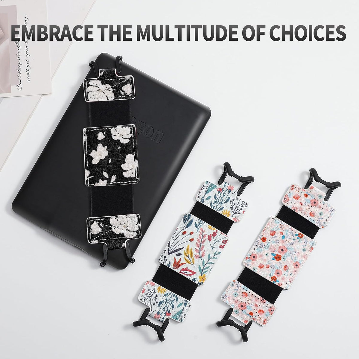 6-8" MoKo Soft Hand Strap for eReaders Fire Tablet Kindle/Kobo/Voyaga/Lenovo/Sony Kindle E-Book Tablet, High-Elasticity