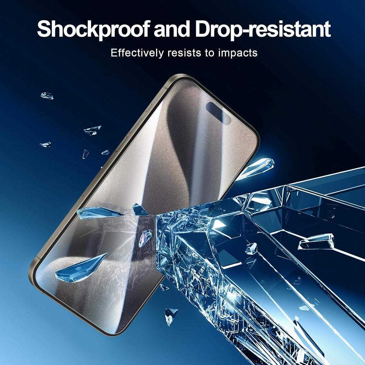 NEW'C 3 Pack Designed for iPhone 15 Pro Max Screen Protector (6.7 inches),Enhanced Tempered Glass Protection with easy installation tool included,Ultra Resistant