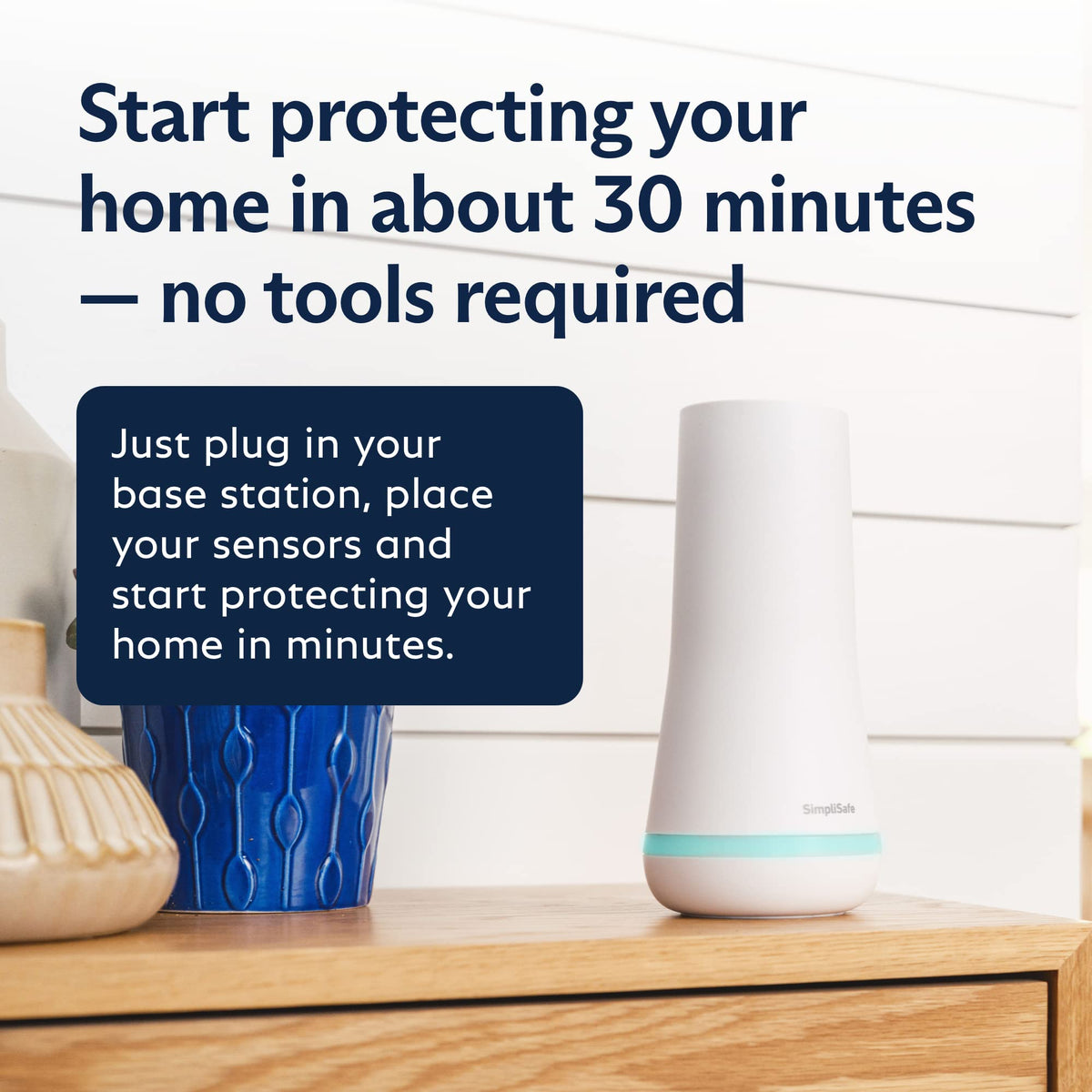 SimpliSafe 5 Piece Wireless Home Security System - Optional 24/7 Professional Monitoring - No Contract - Compatible with Alexa and Google