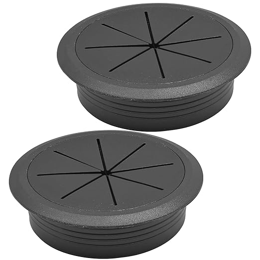 BOPOREAE 2 Pcs Desk Grommet 3-1/8" (80mm), Desk Hole Cover for Cables