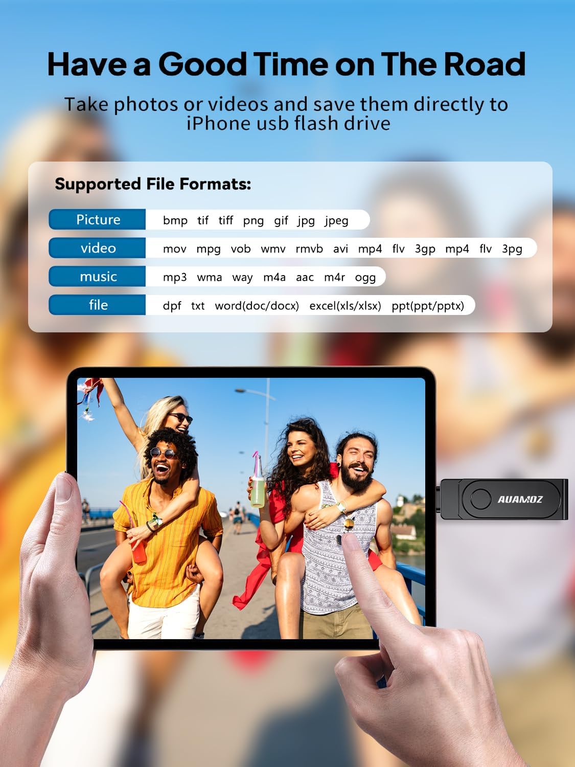512GB Flash Drive Intended for iPhone, Memory Stick Storage Files Photos Videos Backup, Compatible with iPhone iPad Android PC, Plug and Play, No Application Required (Metal Gray)