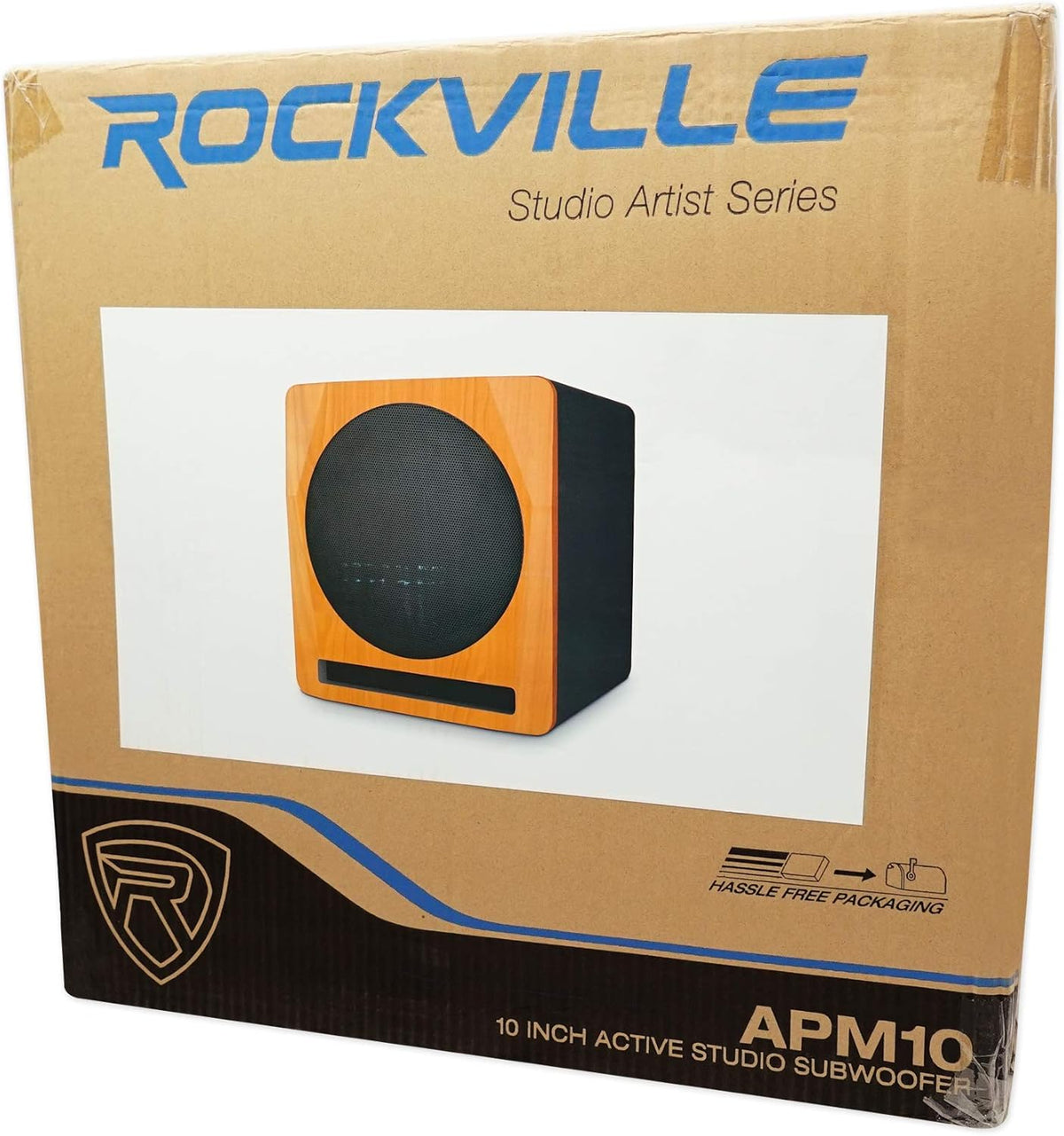 Rockville APM10C 10" 400 Watt Powered/Active Studio Subwoofer Pro Reference Sub
