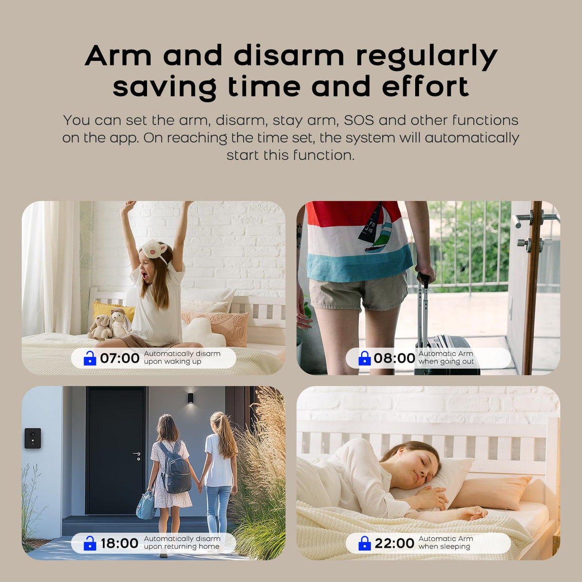 PGST Alarm System,Wireless Home Security Systems with Door Open Alarm Sensors,Motion Sensors,Loud Siren,Remote,Compatible with Alexa&Google