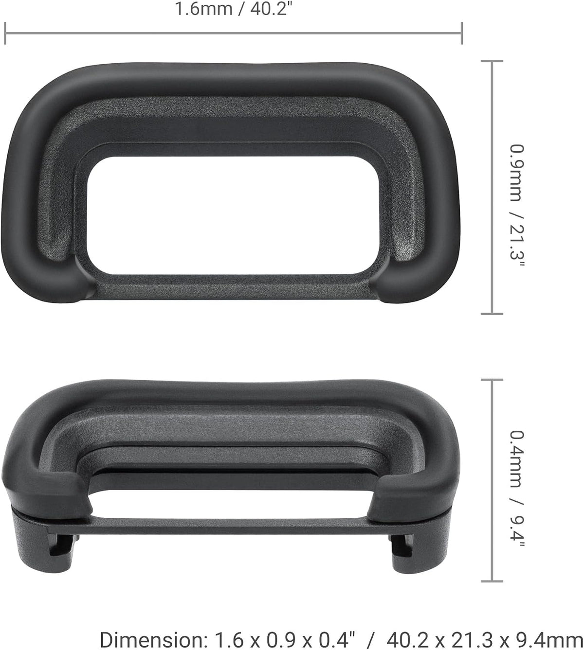 A6700 2 Pack A6700 FDA-EP20 Material,360-Degree Eyepiece Eyecup Eye Cup, JJC Eyecup Viewfinder for Sony Camera