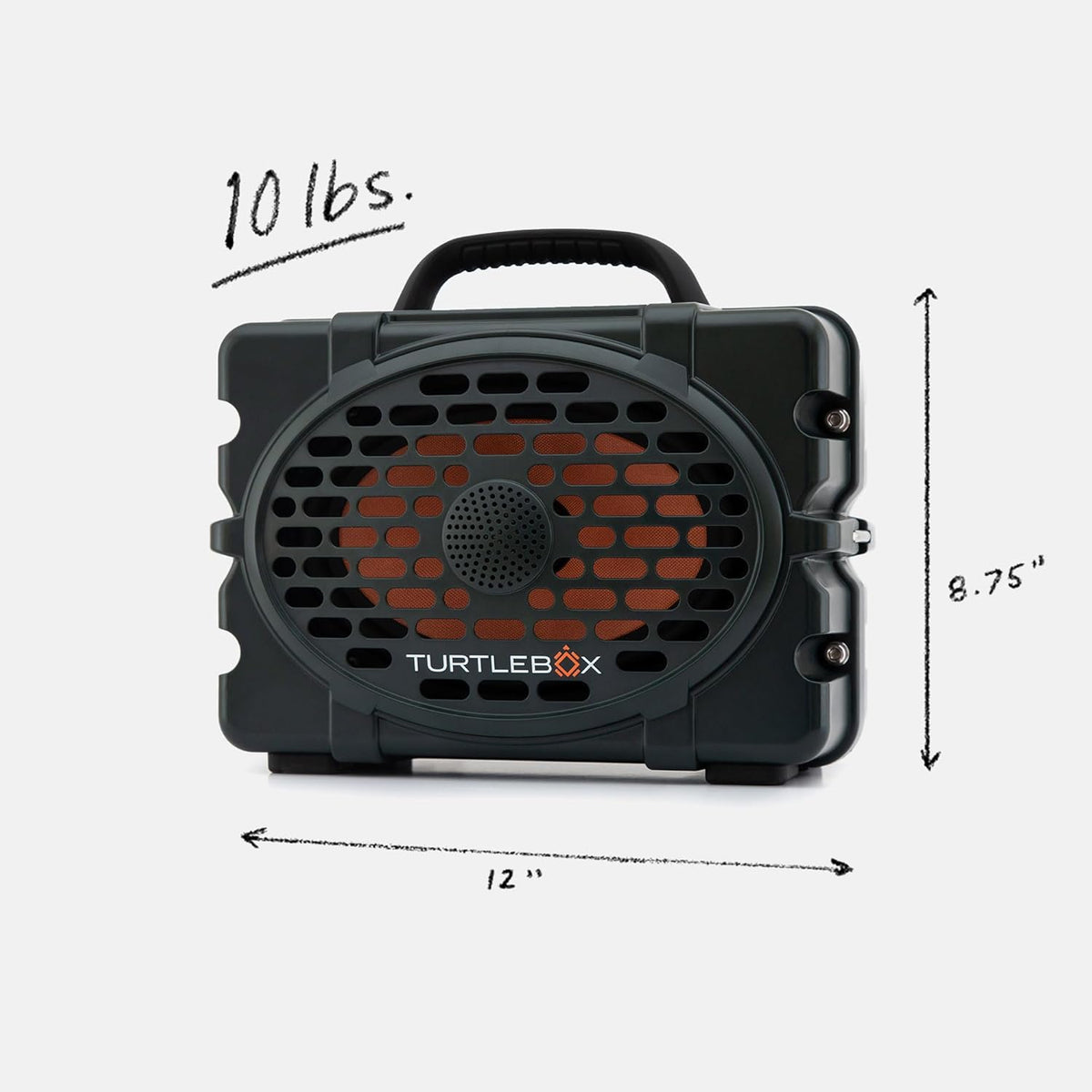 Turtlebox Original Gen 3: Portable Outdoor Bluetooth Speaker – Ultra-Loud (120dB), Waterproof (IP67), Rugged, Impact-Resistant, 3-Day Battery | Party Mode: Unlimited Pairing Stereo, Green/Camo
