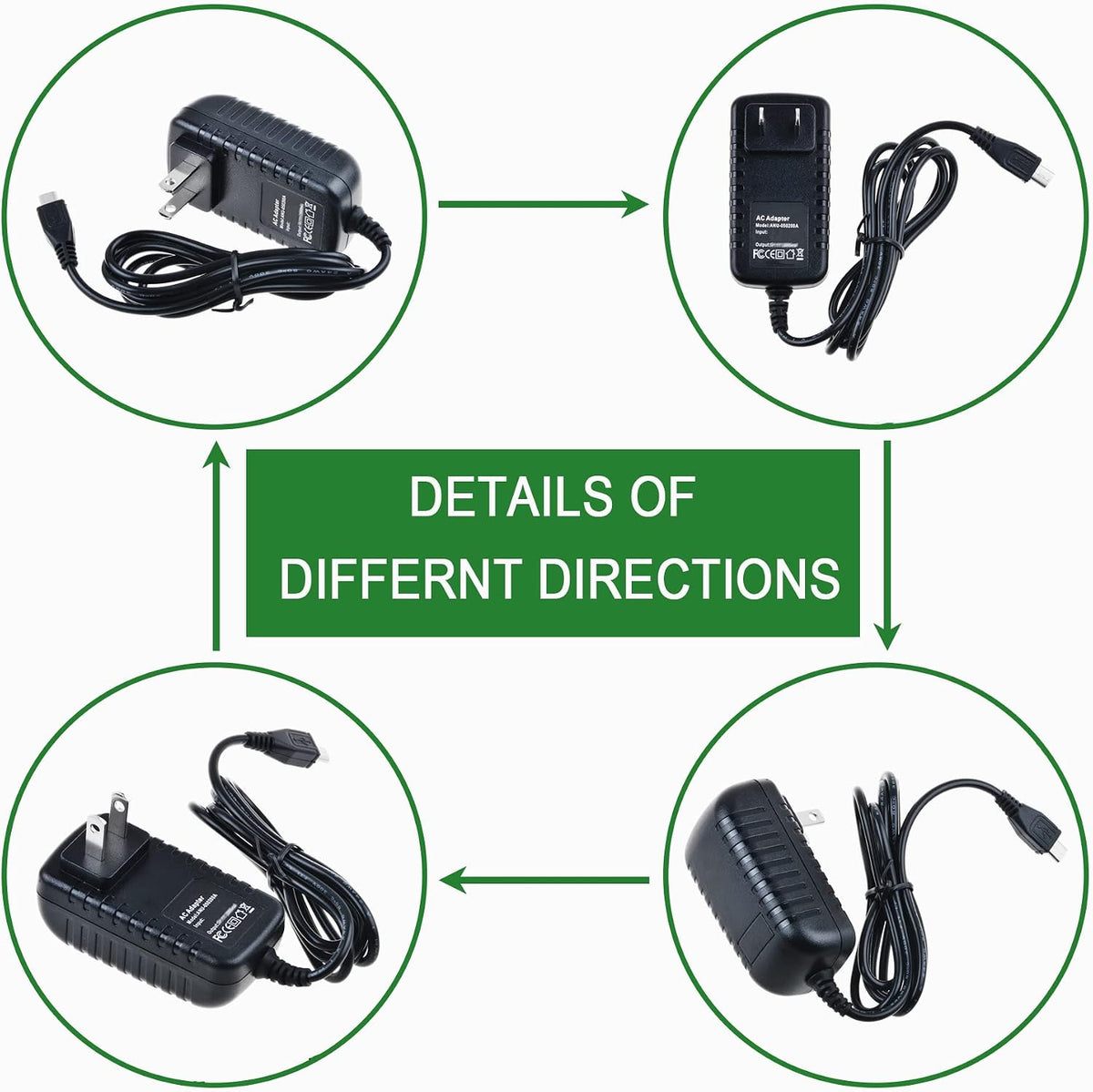 Dysead Q2n AC DC Adapter Charger for Zoom Handy Video Recorder Power Supply