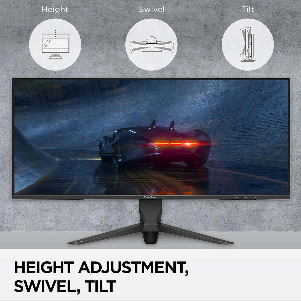 ViewSonic VX3418-2K 34 Inch 21:9 1440p 1ms 165Hz Gaming Monitor with FreeSync Premium, Eye Care, HDMI, DisplayPort and USB