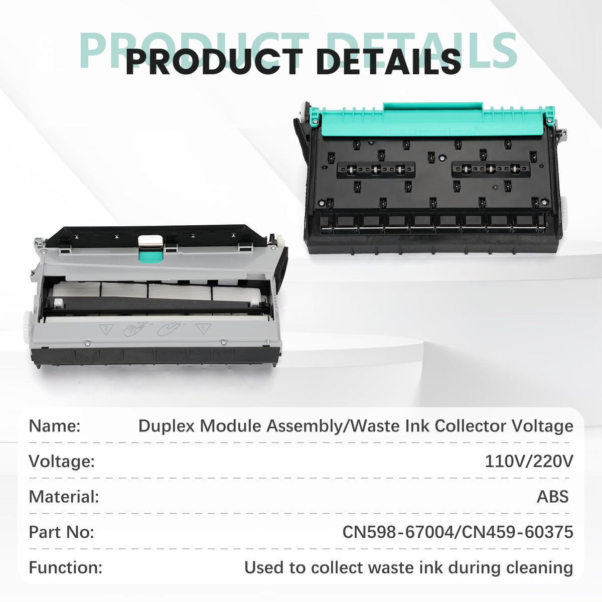 CN459-60375 CN598-67004 Duplex Module for Printer Compatible with hp OfficeJet Pro X451 X452 X476 X477 X551 X552 X576 X577 X585 X586 X556 X555, Waste