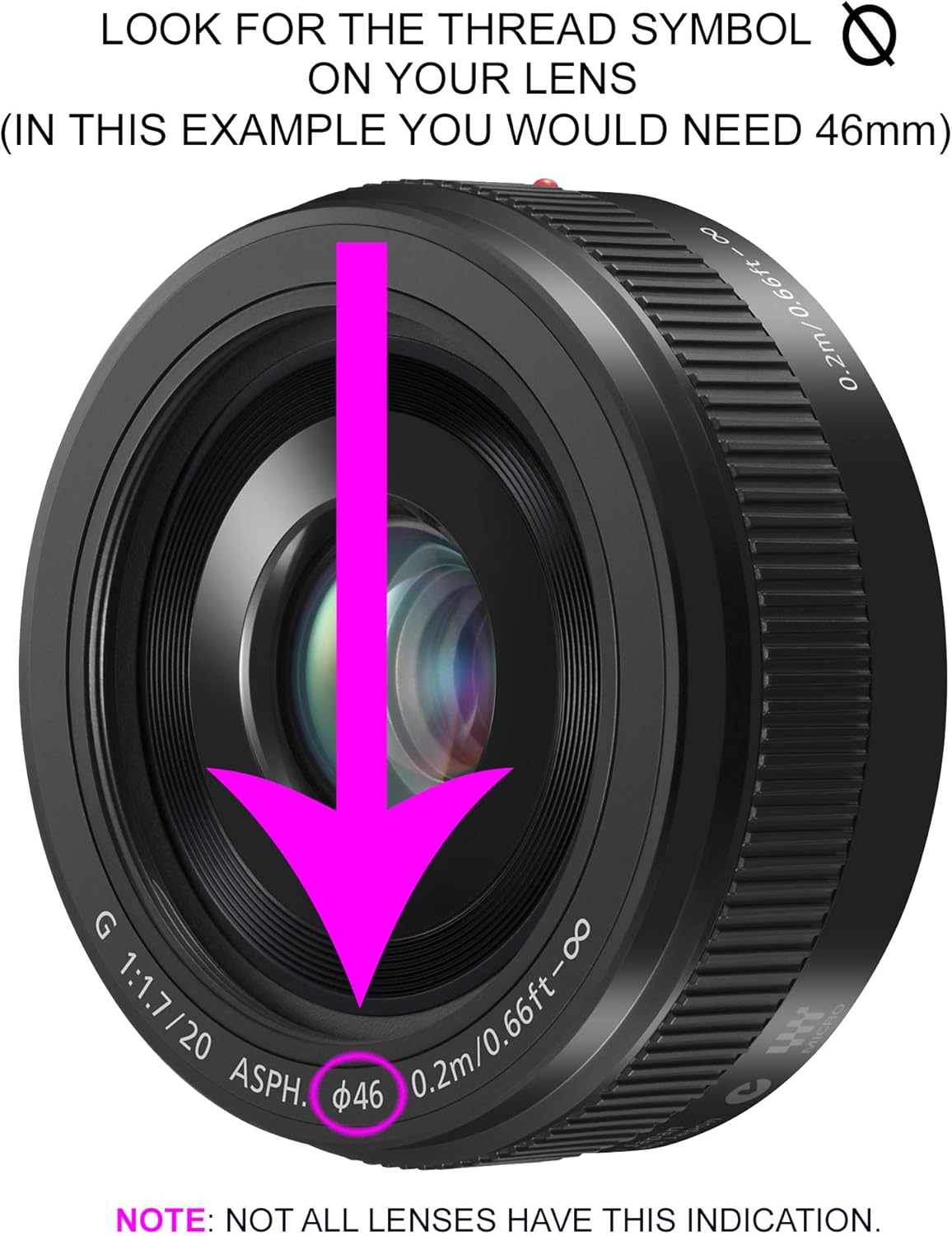 Digital Nc Pinch G95 (72mm) Lens Cap Center for Panasonic LUMIX + Lens Cap + Microfiber Cloth