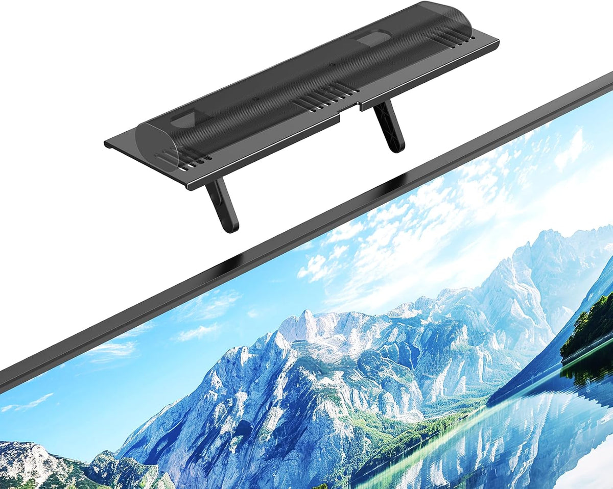 CUISIBOT 15 Lbs, 16.9x4.7inch Soundbar Mount, No Drilling Steel TV Top Shelf Fits Most of Sound Bars Up to Universal