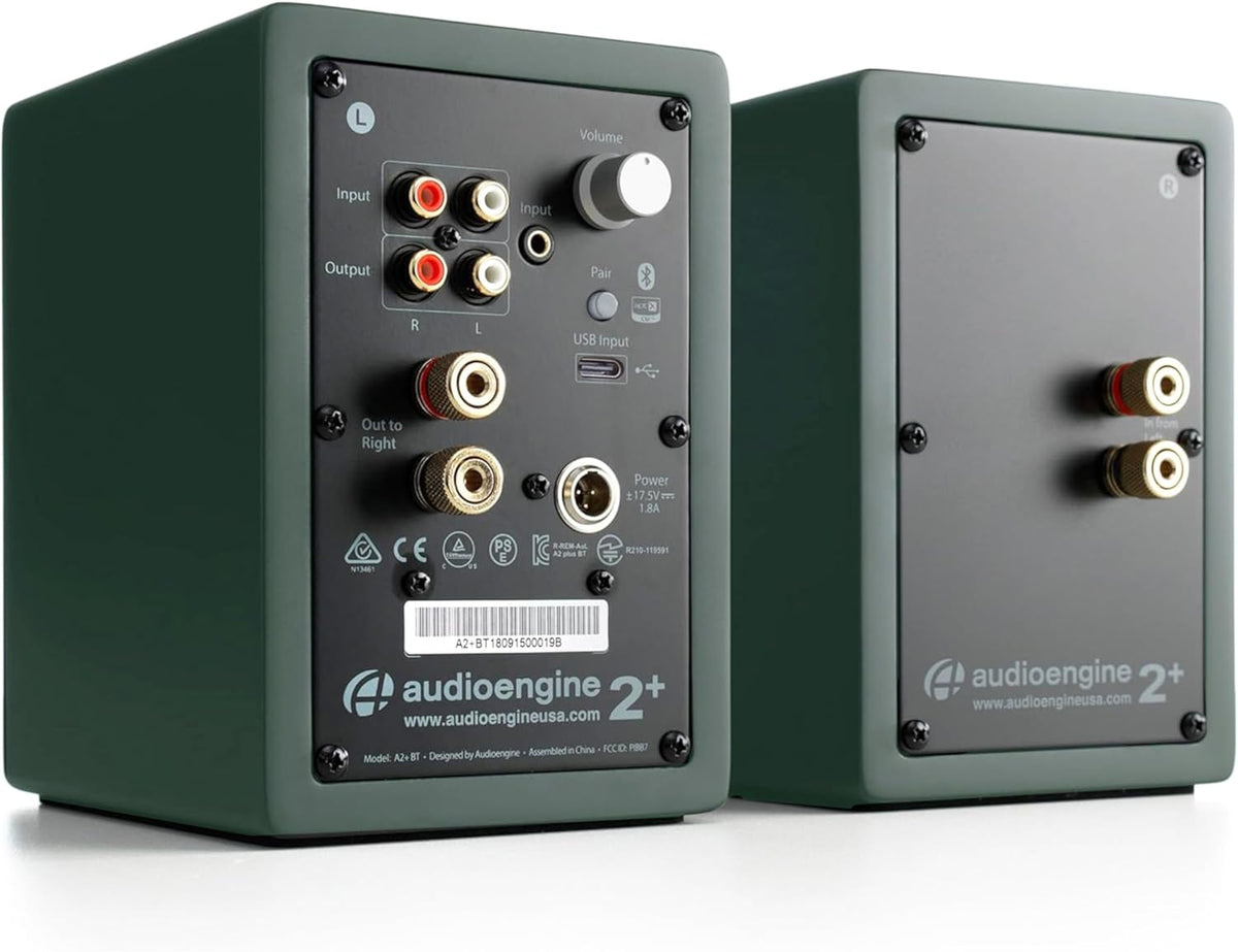 Audioengine A2+ Desktop 24 Bit Limited Edition Wireless Bluetooth Desktop Speakers - 60W Computer Speakers for Music and Gaming Accessories