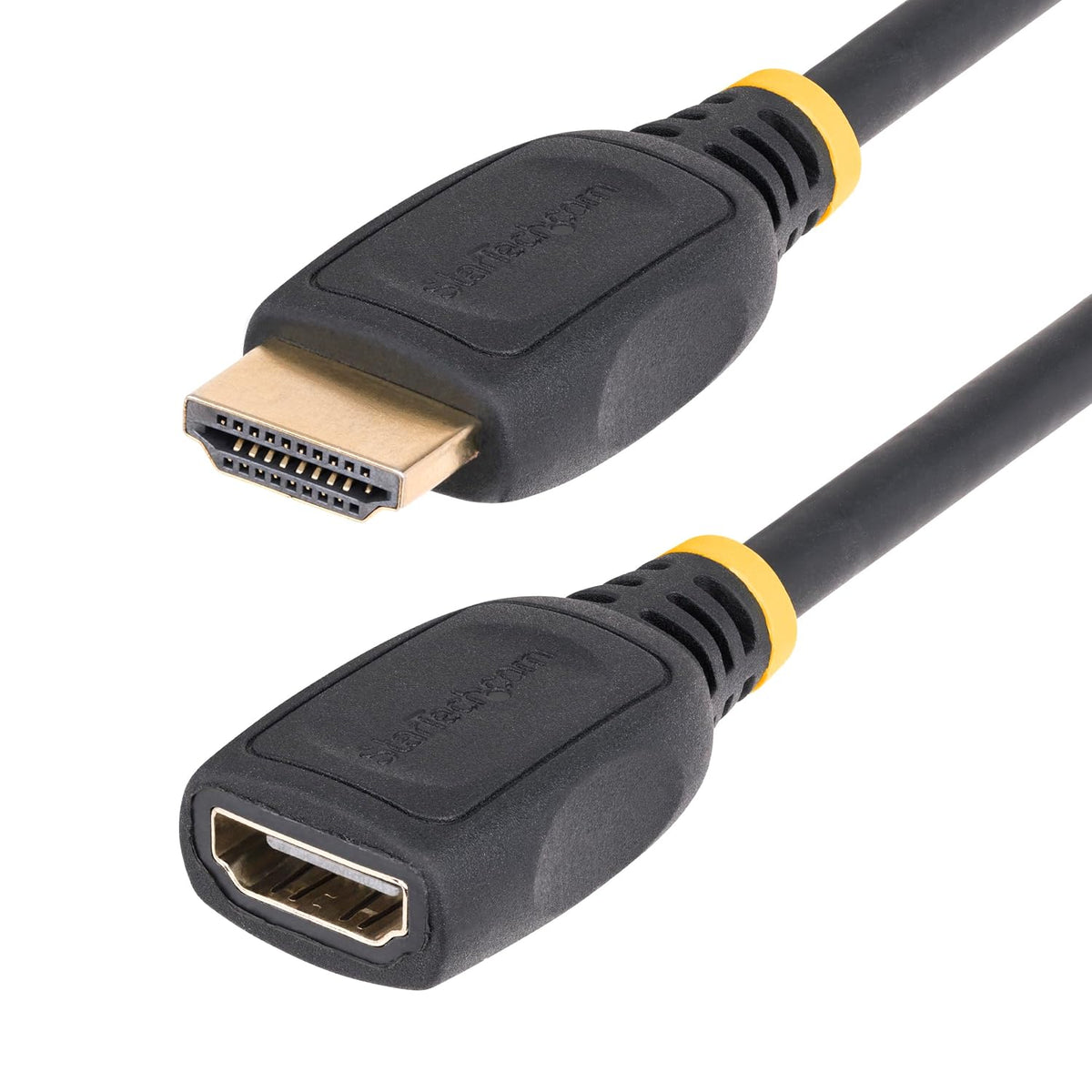 6.6ft (2m) 2.0 4K 60Hz, StarTech.com HDMI Extension Cable, High Speed HDMI Port Saver Cable, HDMI Extension Cord, M/F