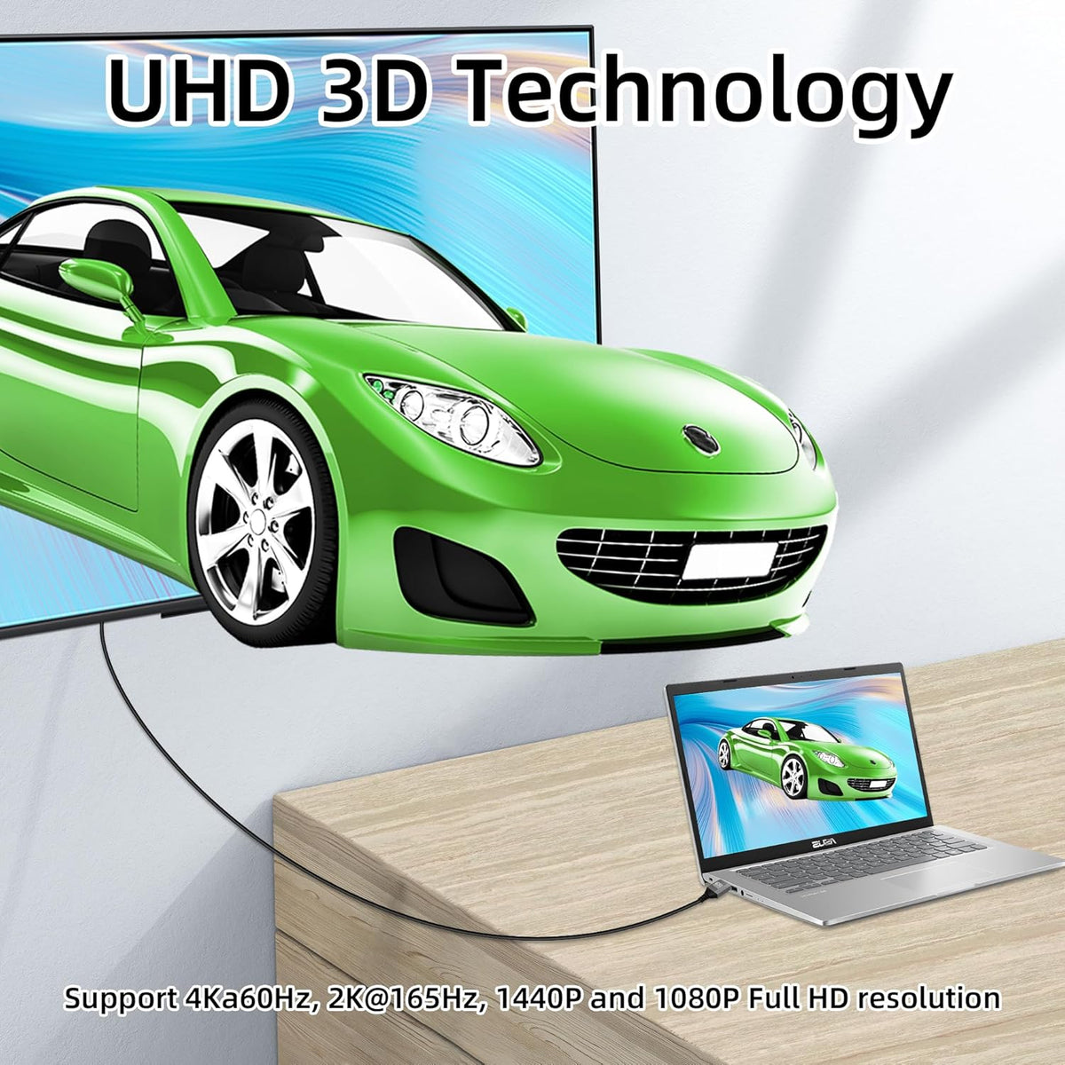 8K Cable,90 8K@60Hz 4K@120Hz 48Gbps hdtv2.1 etc.(50cm) RIIEYOCA Mini HDTV to HDTV Adapter Degree Up Angle Mini hdtvMale